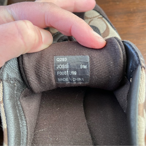 Coach Suede & Canvas Joss Sneakers - Picture 5 of 7